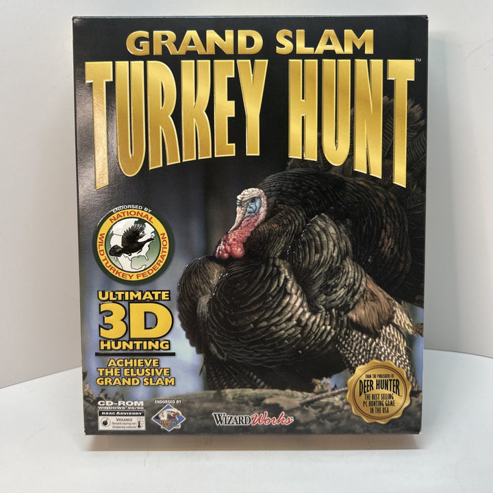 GRAND SLAM TURKEY HUNT (1999) PC CD ROM GAME BIG BOX