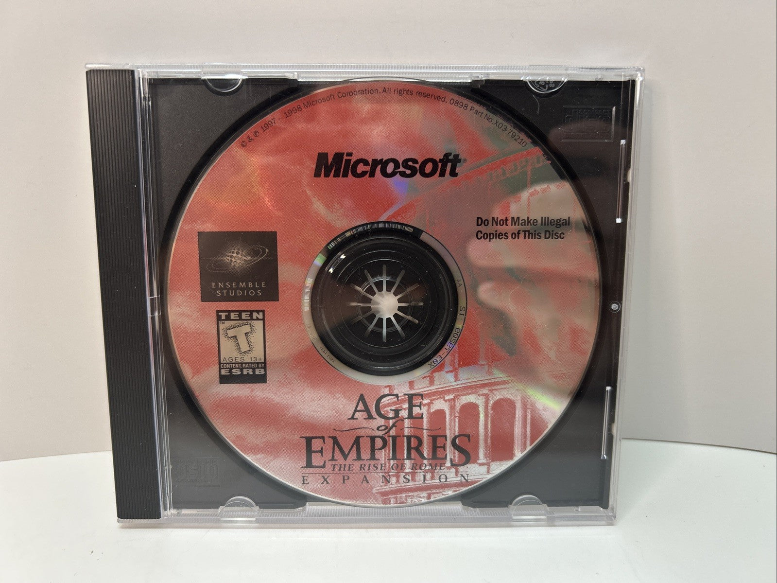Age of Empires The Rise of Rome Expansion PC CD-ROM 1998 Microsoft RTS Game