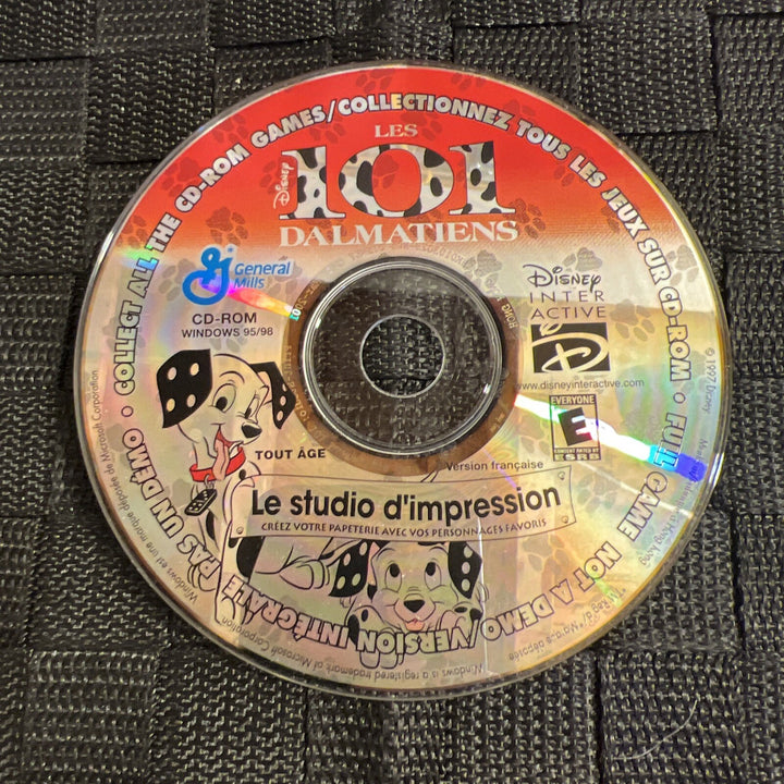 General Mills 101 Dalmatians & Disney Print Studio CD-ROM (PC, 1997)