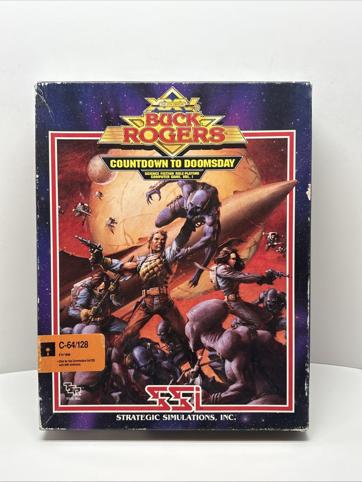 Buck Rogers Countdown to Doomsday (Commodore 64 C64, 1990) 5 1/4" Disks Complete