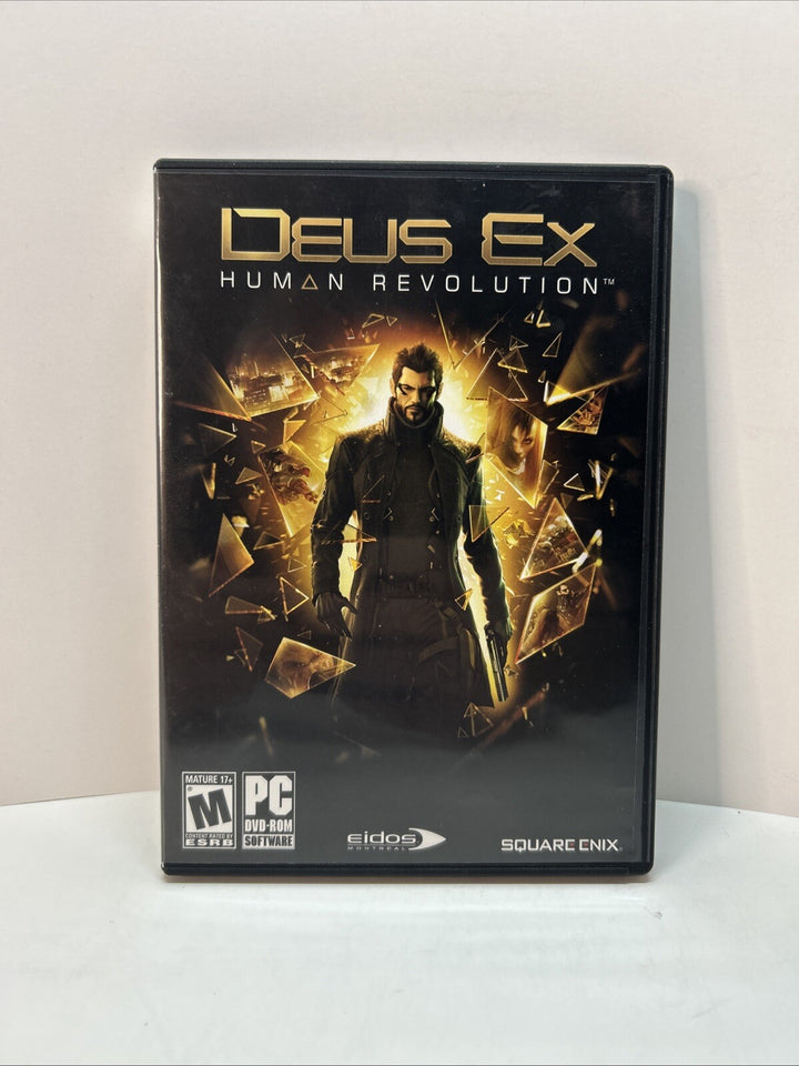 Deus Ex Human Revolution PC DVD-ROM Disc And Manual In Case (2011)