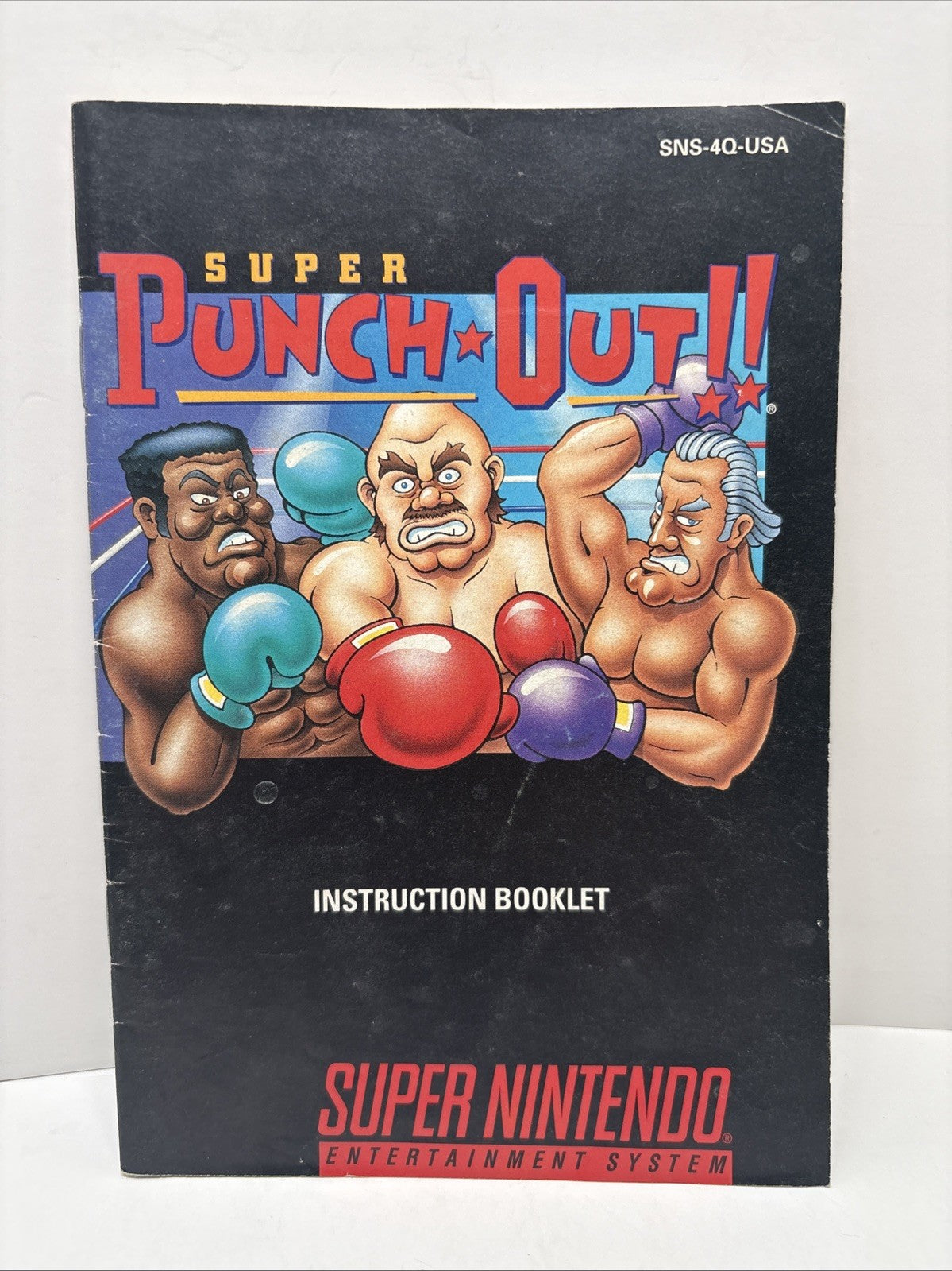 Super Punch-Out!! SNES Instruction Manual ONLY - Authentic Nintendo OEM SNS-4Q