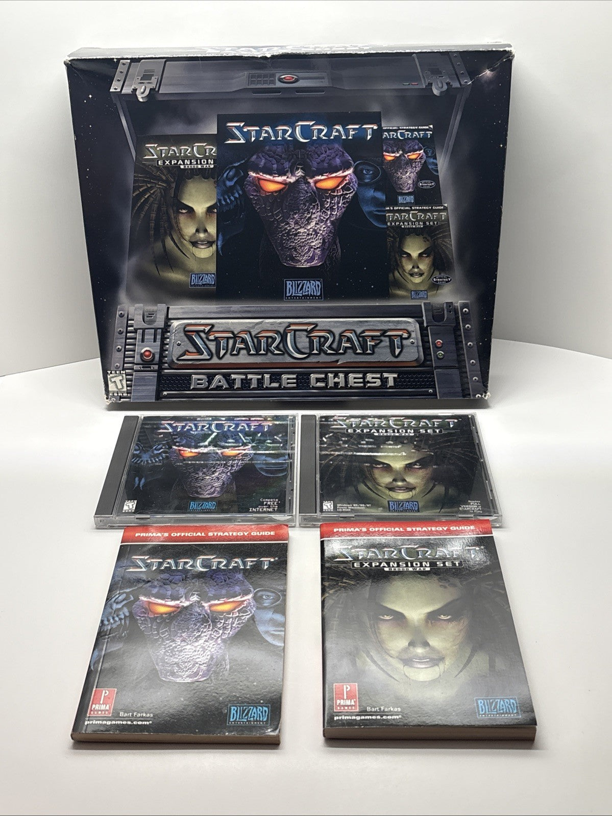 StarCraft Battle Chest (PC, 1999) Big Box - Not Original Guides - No cardboard