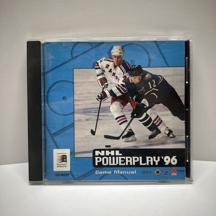 NHL Power play ‘96 PC CD Rom w/Manual 1996 Virgin Interactive