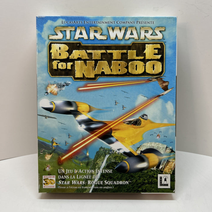 Star Wars Battle for Naboo LucasArts 2001 PC Game Big Box  - Version Française