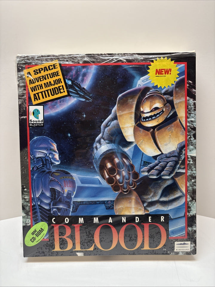 Commander Blood (1995) PC CD-ROM Big Box – Complete w/ Manual & Inserts