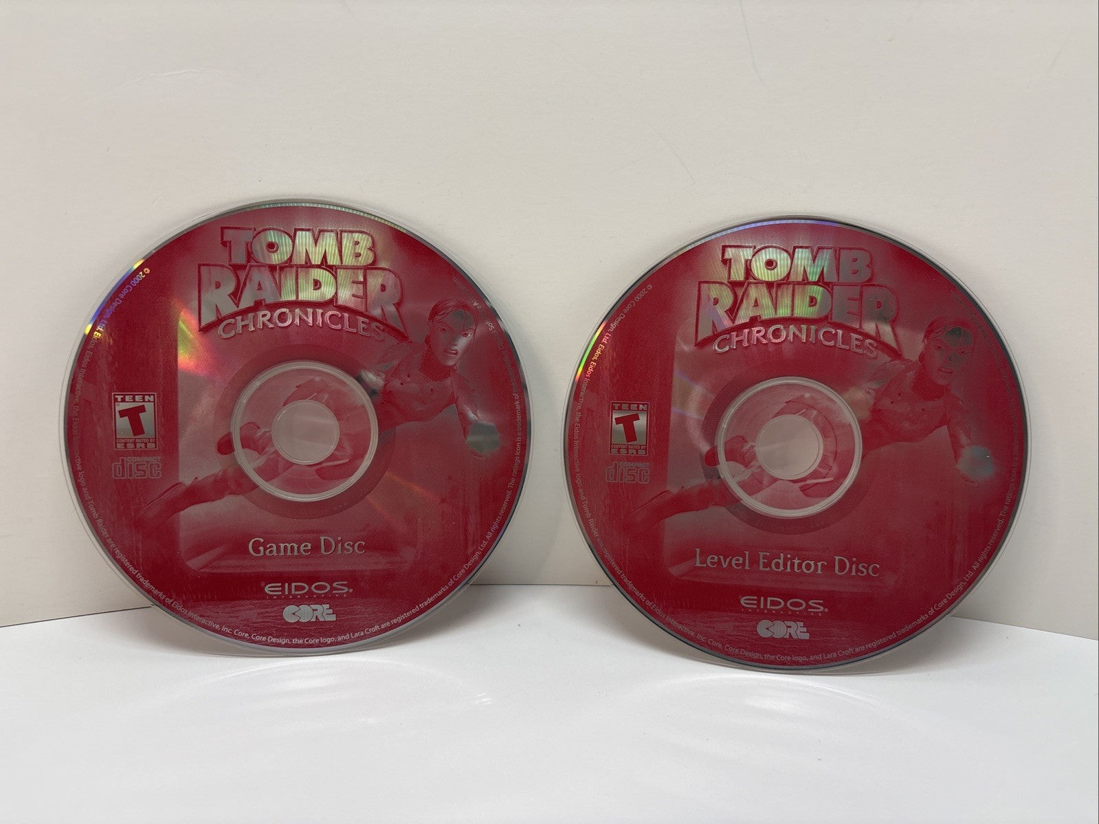 Tomb Raider Chronicles - PC CD-ROM - Game Disc & Level Editor - Discs Only (2)