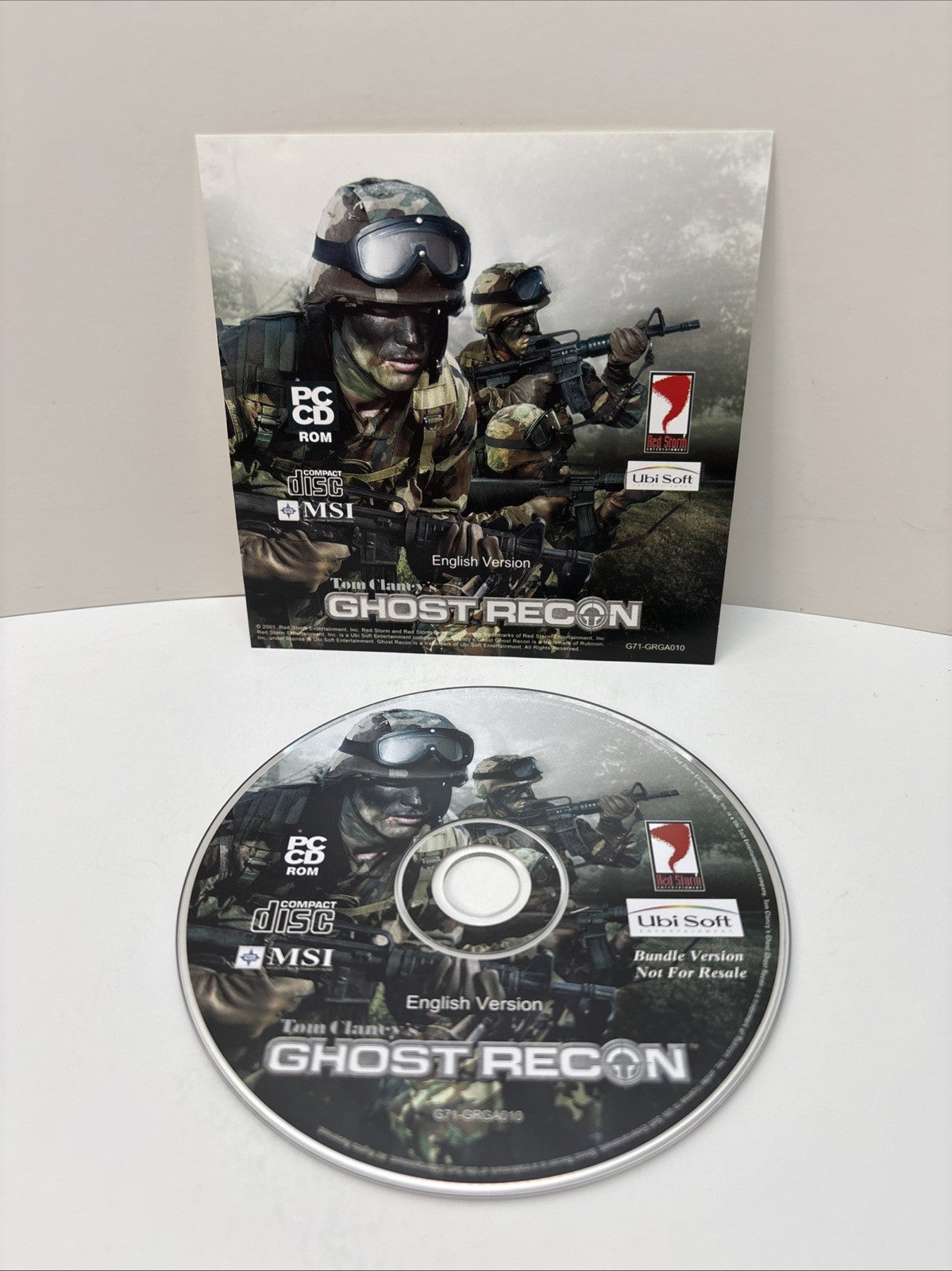 Tom Clancy's Ghost Recon (PC, 2001) English Version Disc Only - MSI Bundled