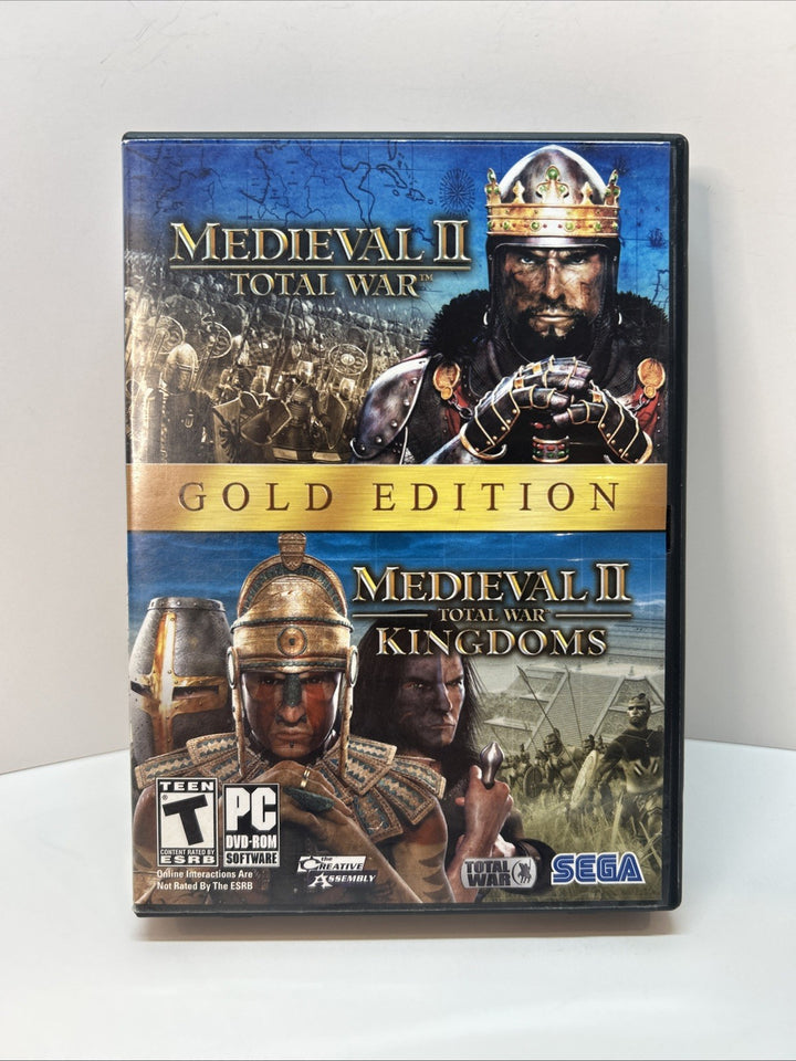 Medieval II Gold Edition (Total War & Total War Kingdoms) PC DVD