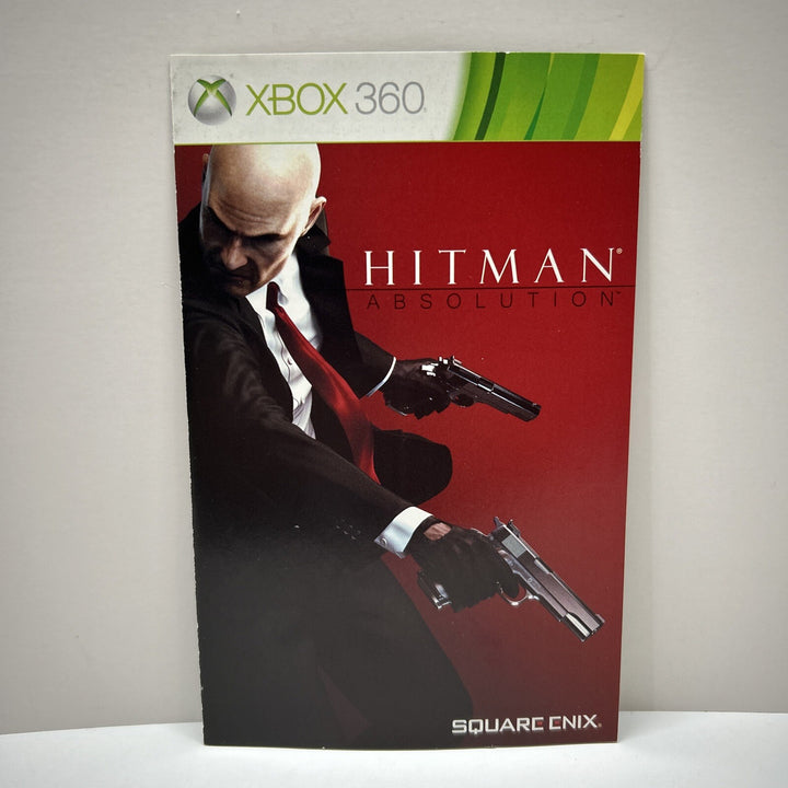 Hitman: Absolution (Microsoft Xbox 360, 2012) **MANUAL ONLY**