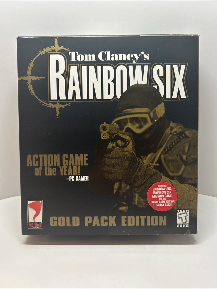 Tom Clancy's Rainbow Six: Gold Pack Edition (PC, 1999) Box & Guide - NO GAME