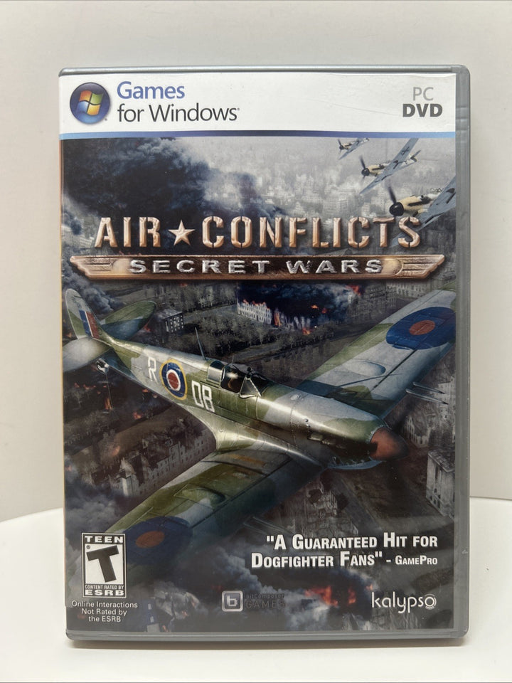 Air Conflicts: Secret Wars PC WWII Flight simulator Game  CIB