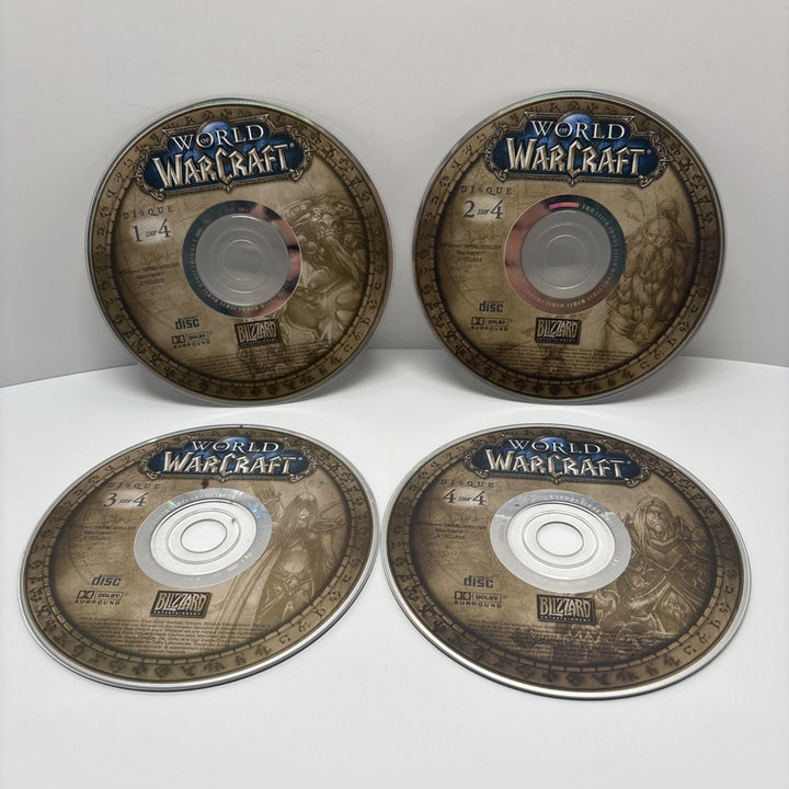 World of Warcraft (Windows/Mac, 2004) PC CD-ROM - Discs Only (4)
