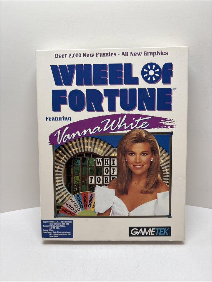 Wheel of Fortune Featuring Vanna White (PC 1992) GAMETEK - IBM PC Game