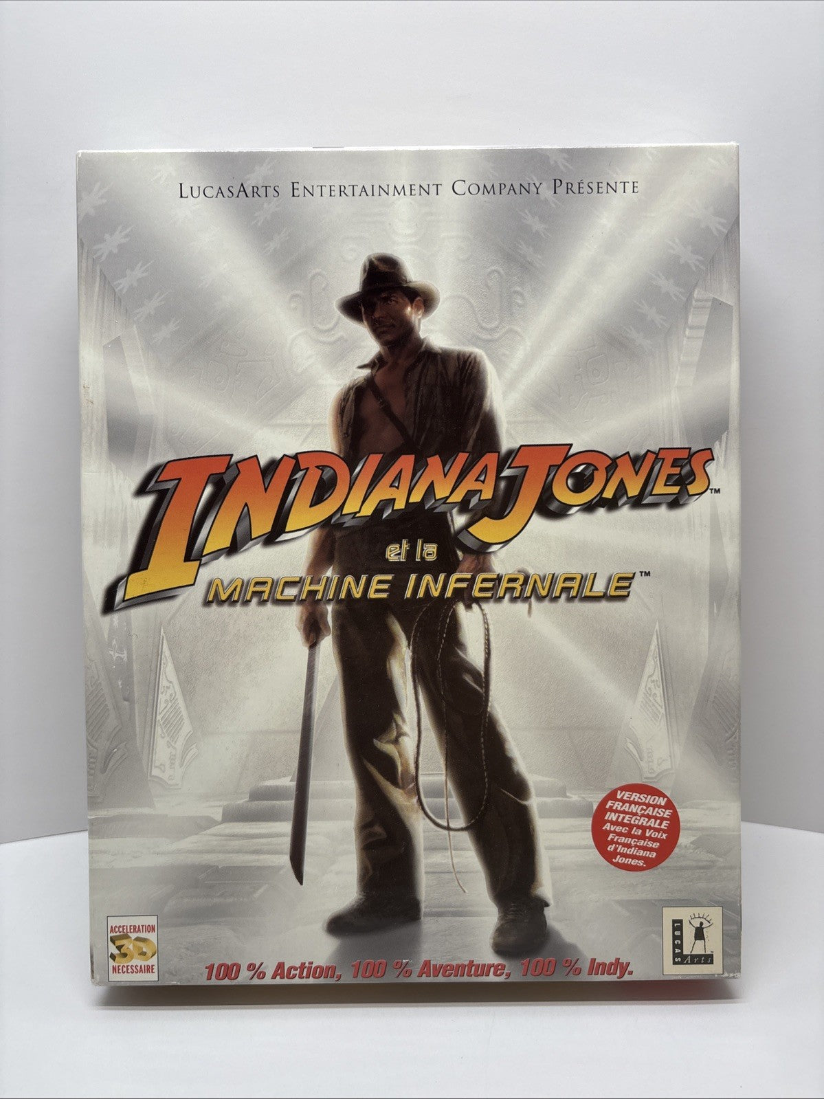 Indiana Jones and the Infernal Machine (1999) Big Box PC Windows 95 - French