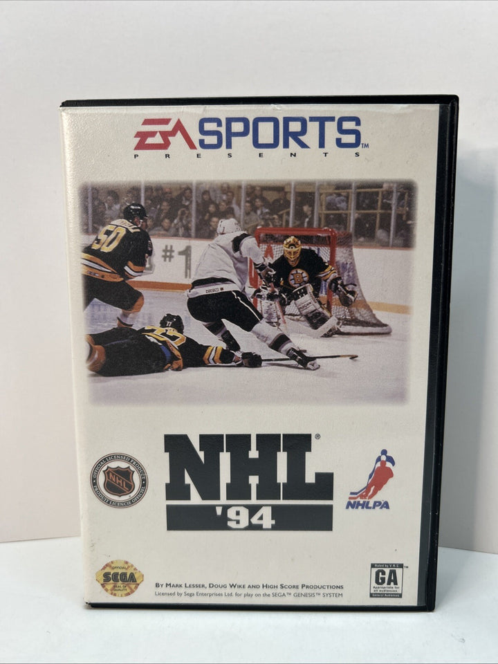 EA Sports NHL '94 Hockey  (Sega Genesis 1993) With Manual, Poster And 3 Inserts