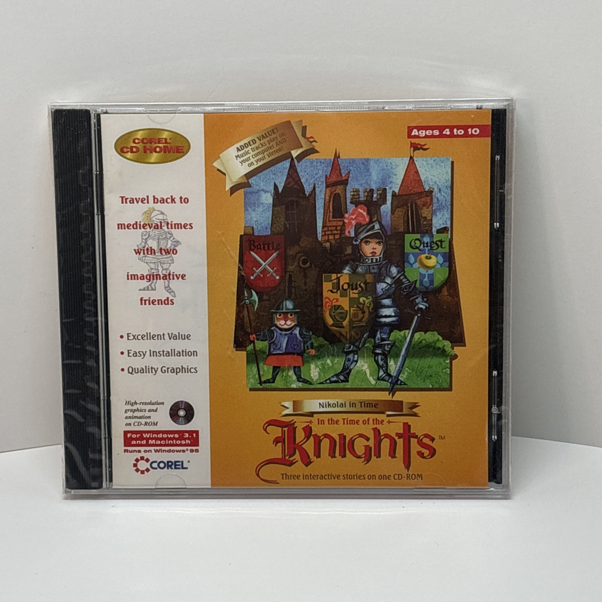 Nikolai In Time: Time Of The Knights PC MAC CD-ROM - kid's  game - NEW SEALED