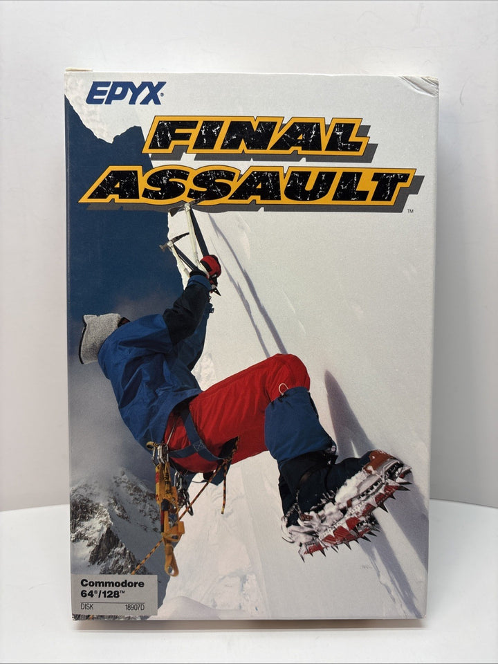 Final Assault (1988) Commodore 64-128 Original box- Disk - Manual - Epyx