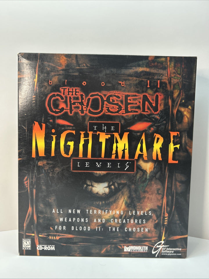 Blood II - The Chosen - The Nightmare Levels (1999) CD-ROM PC CIB Complete