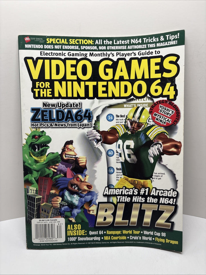 Electronic Gaming Monthly EGM 1998 Volume 4 Nintendo 64 Gamer Magazine BIN 64