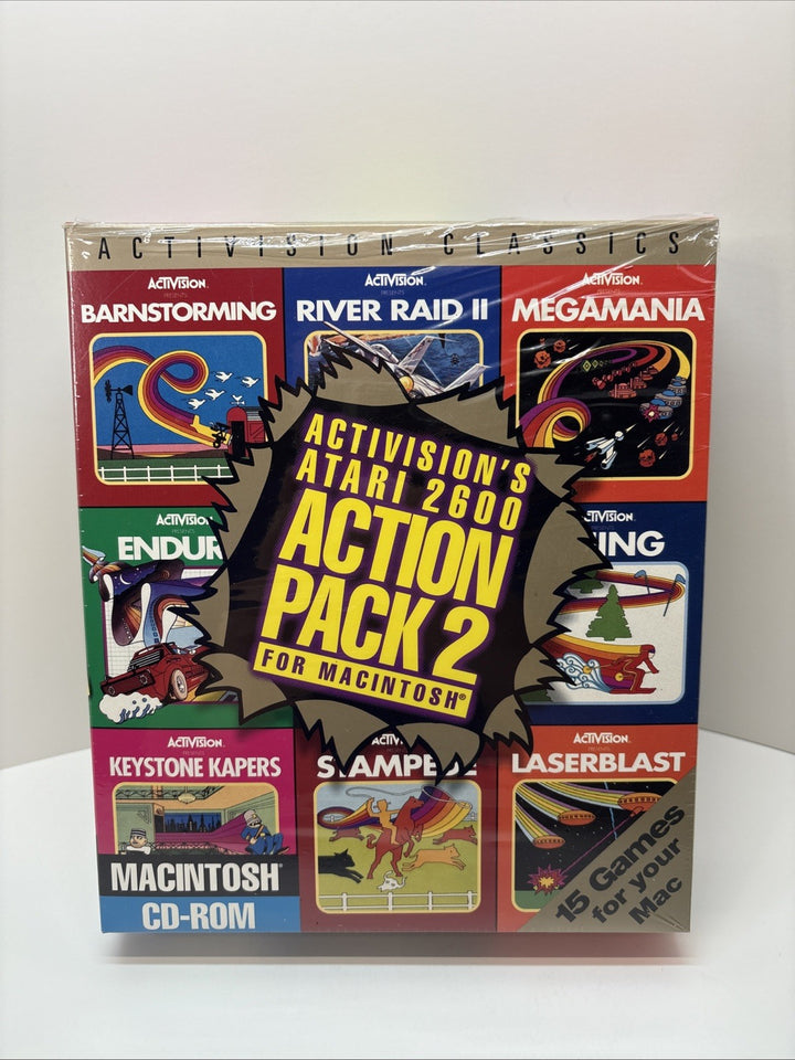 Activision's Atari 2600 Action Pack 15 Games for Mac - MAC Only - Partial Seal