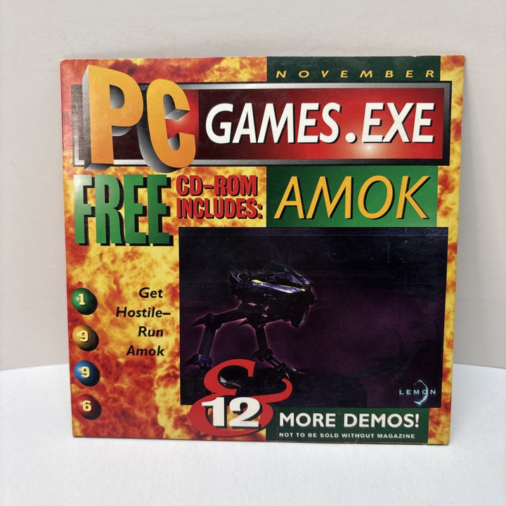 PC Games Magazine November 1996 Amok - Demo Disc Only