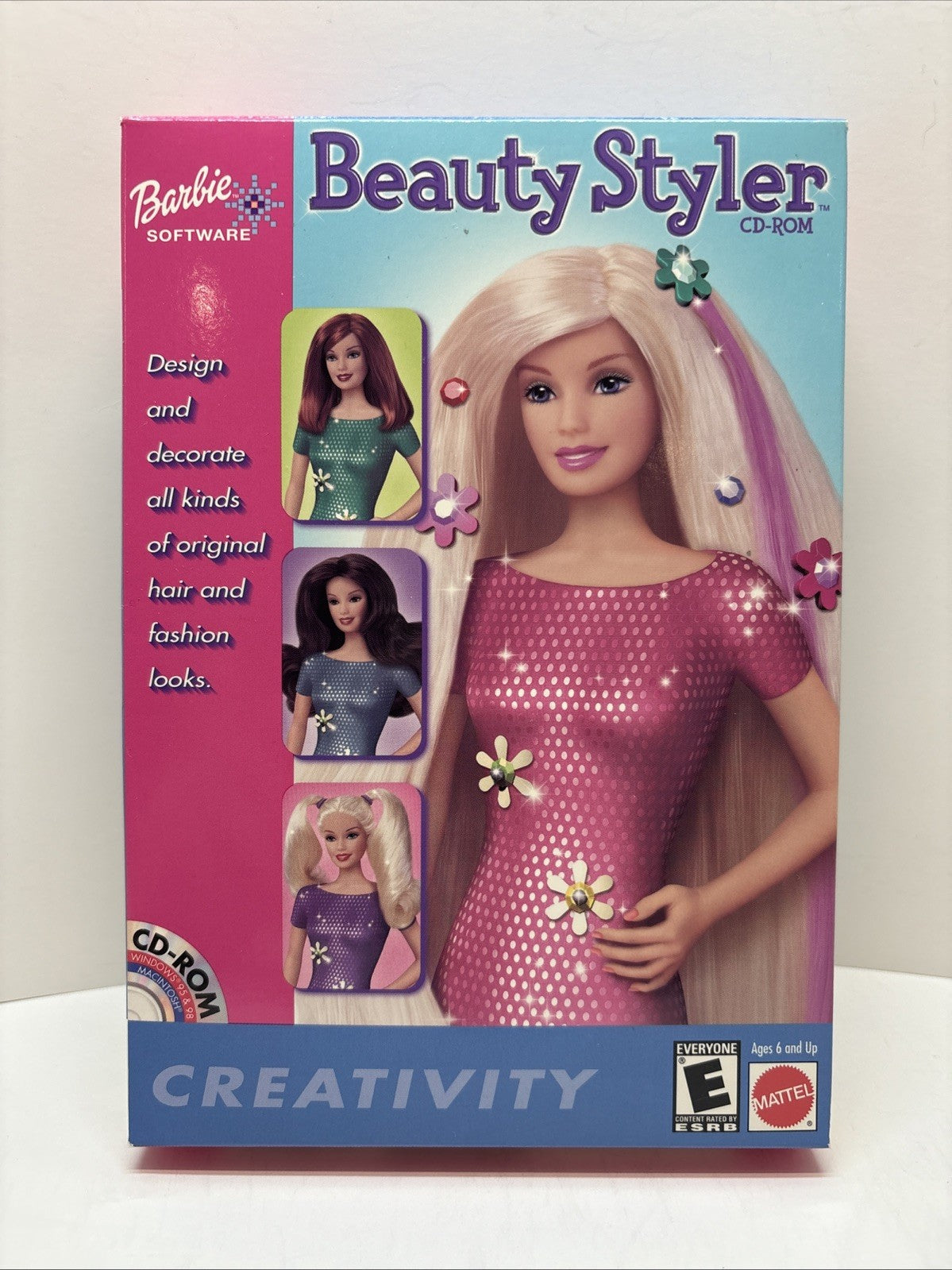 Barbie Beauty Styler (PC CD-ROM) Big Box – Complete w/ Jewel Case & Inserts