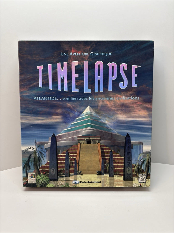 TIMELAPSE PC Game CD-ROM Windows 95 98 (PC 1996) with Manual - Big Box - FRENCH