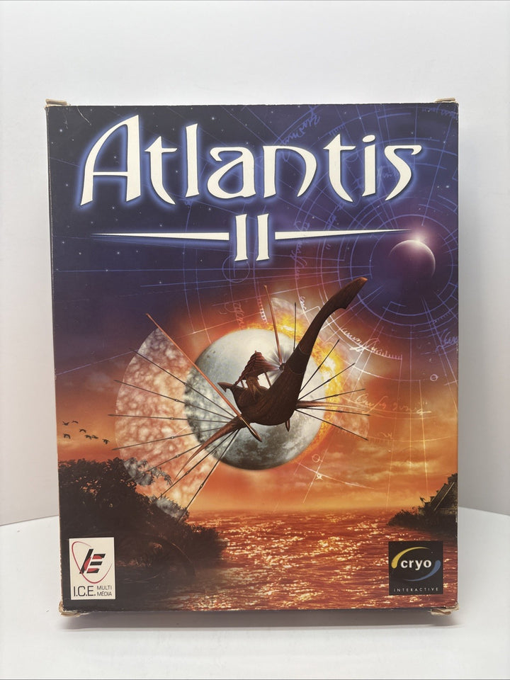Atlantis II 2 (PC, 1999, CD-ROM) Big Box Complete French 4 disc