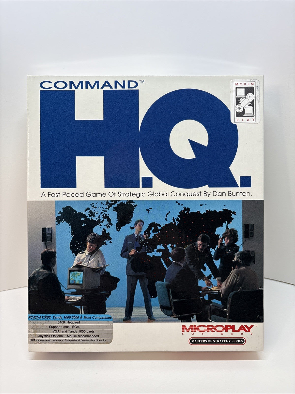 Command HQ 1990 MicroPlay MicroProse Big Box PC MSDOS Complete