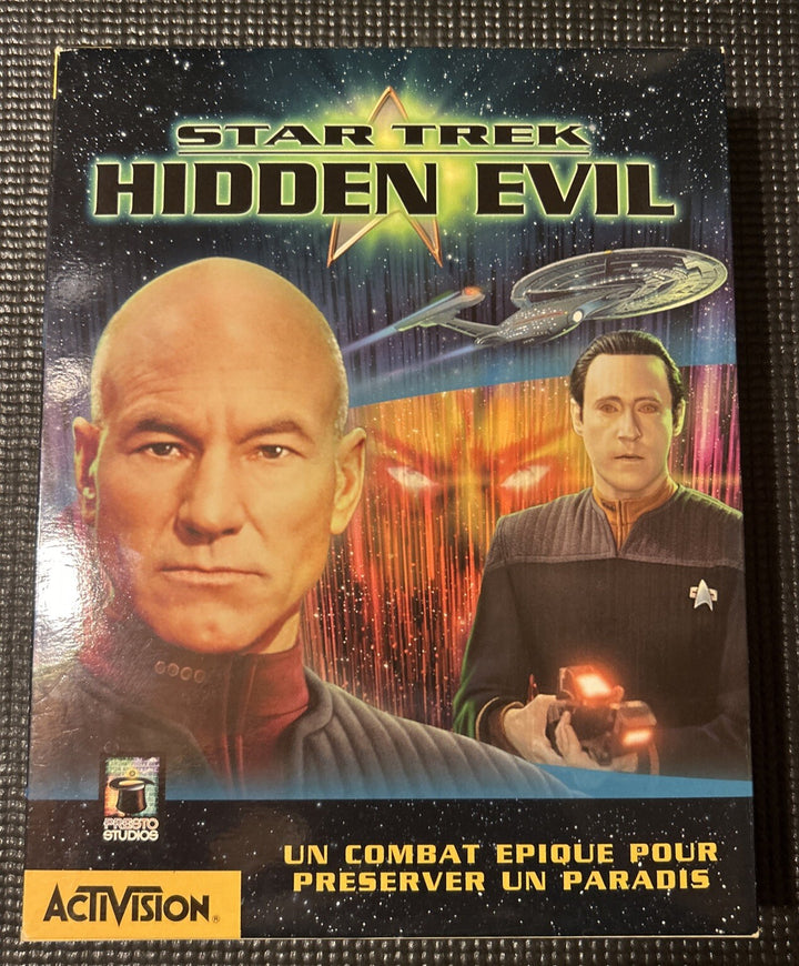 Star Trek TNG: Hidden Evil (PC, 1999) Big Box Game – French Version