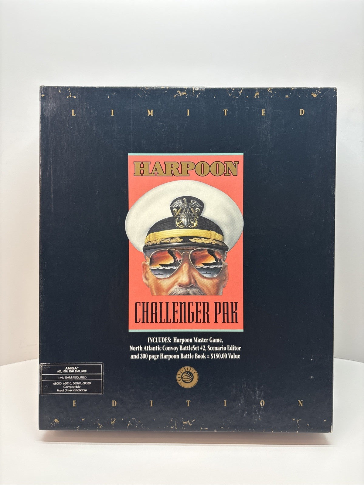 Harpoon Challenger Pak Three Sixty 1991 Amiga Big Box Atlantic Convoy