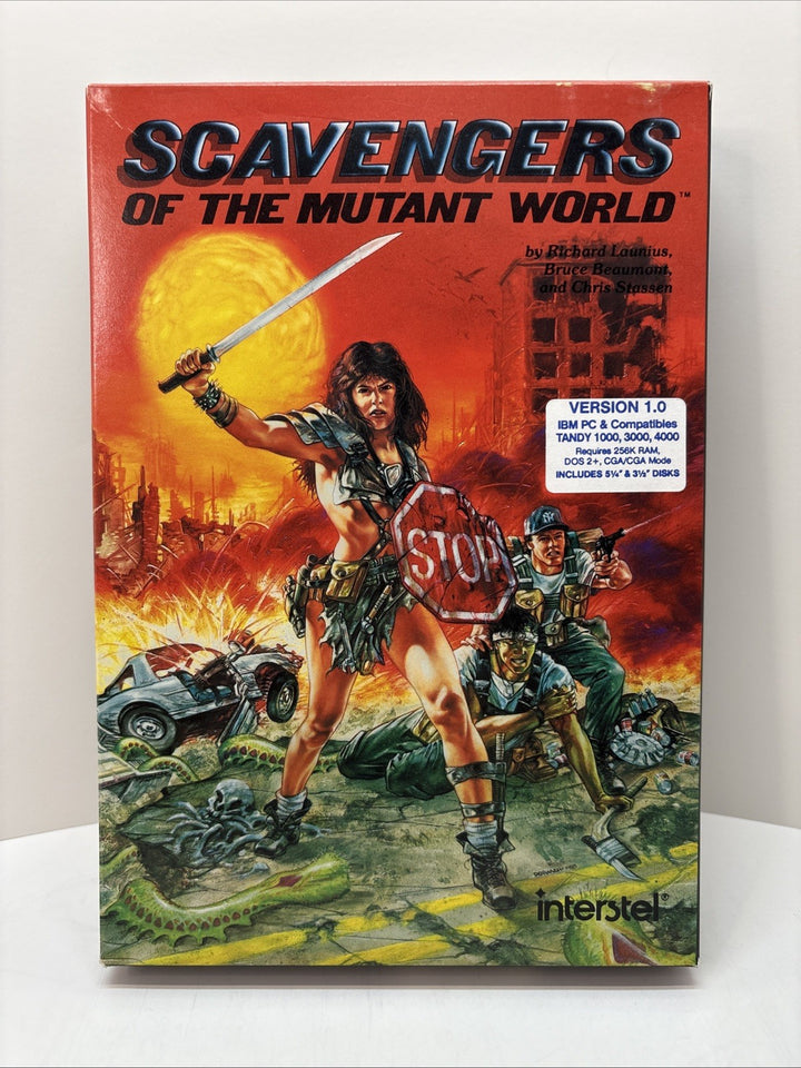 Scavengers of the Mutant World - Excellent cond. - Big Box PC - 1988 Interstel