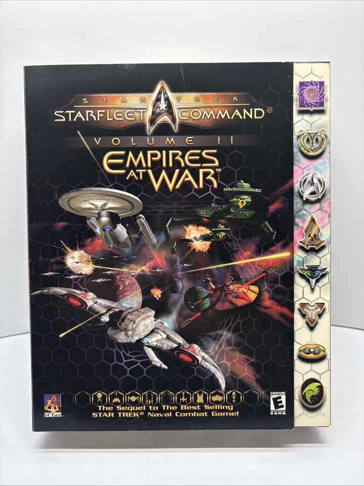 Star Trek StarFleet Command Vol. II: Empires at War PC, 2000 CIB Big Box