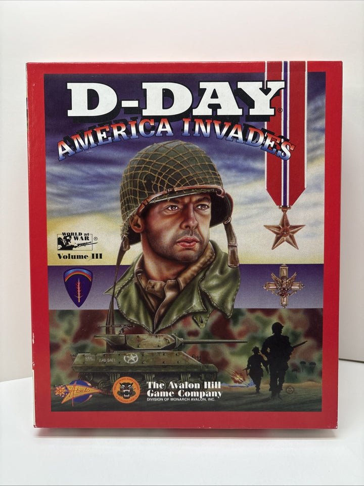 D-DAY America Invades Avalon Hill BIG BOX (PC MAC, 1995) VTG Game