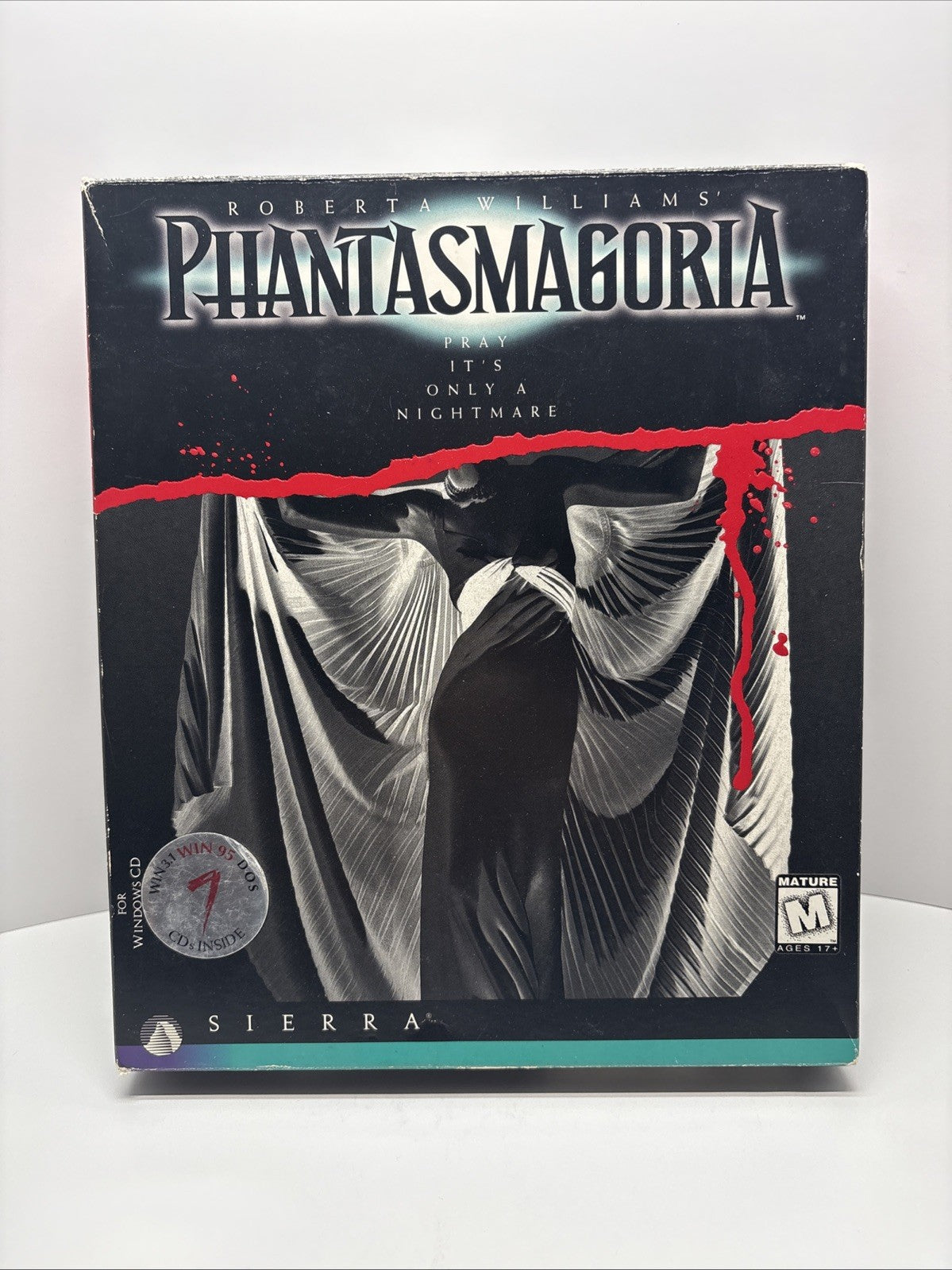 PHANTASMAGORIA (1995) Sierra Win 95/3.1  PC Game w/7 Discs Complete Big Box CIB