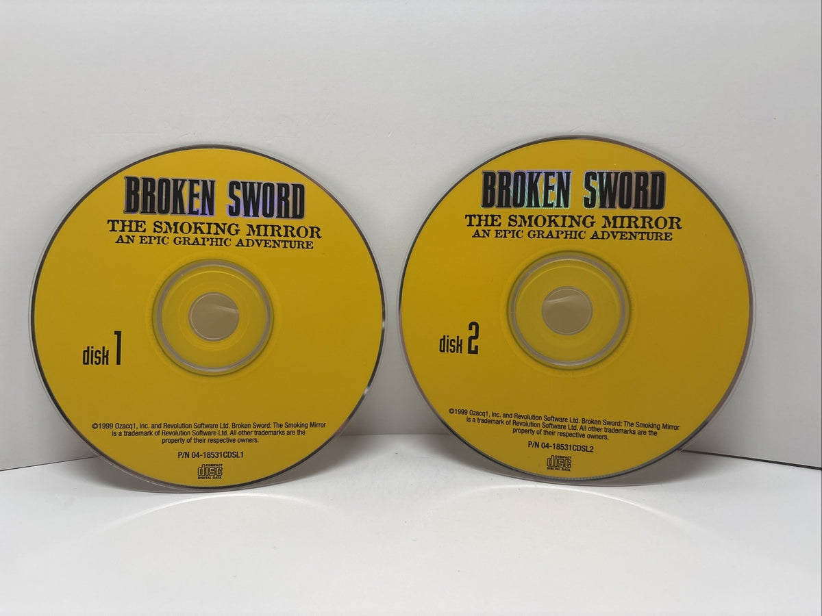 Broken Sword: The Smoking Mirror (PC, 1999) Game
