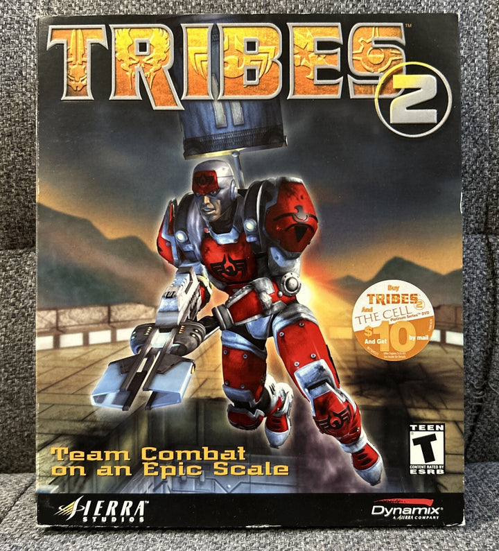 Tribes 2 PC CD-ROM (2000) Win 95/98/2000 Big Box - Complete With Inserts - CIB