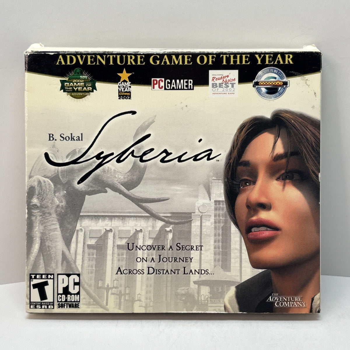 Syberia PC CD‑ROM 2002 B. Sokal Puzzle Mystery Adventure Game of the Year 2 Disc