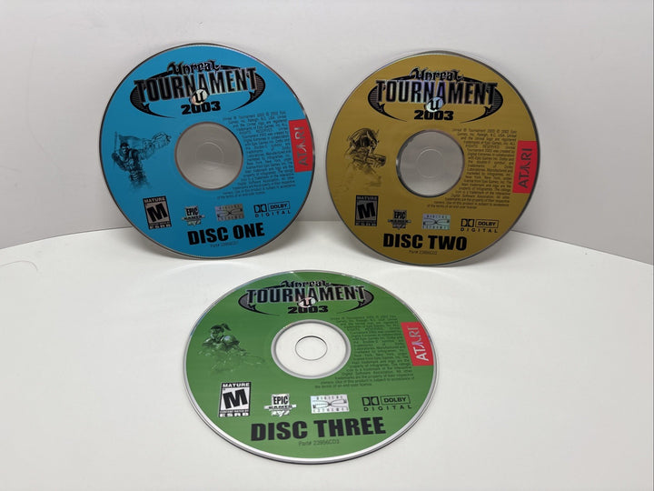 Unreal Tournament 2003 Pc Cdrom Game - All 3 Discs (No Case/manual; Discs Only)