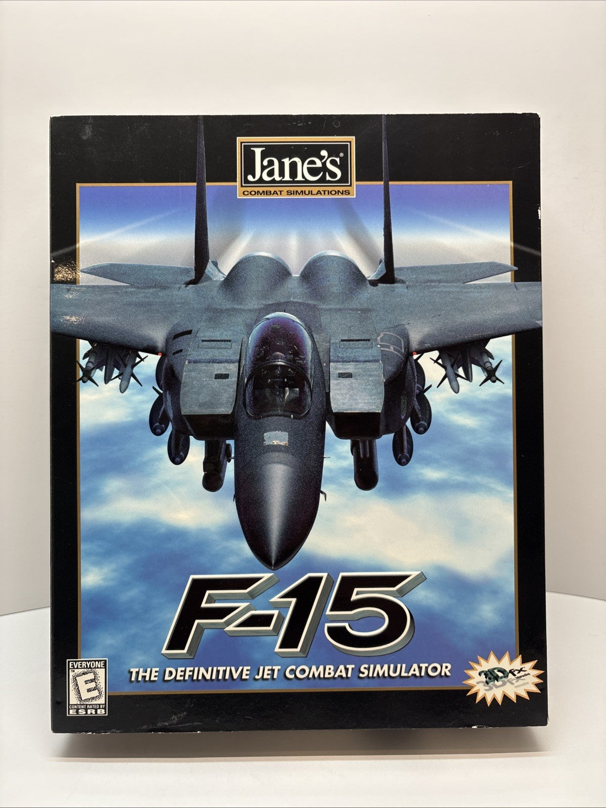 Jane's F-15 Jet Combat Simulator Game (PC, CD-ROM, 1999) Big Box