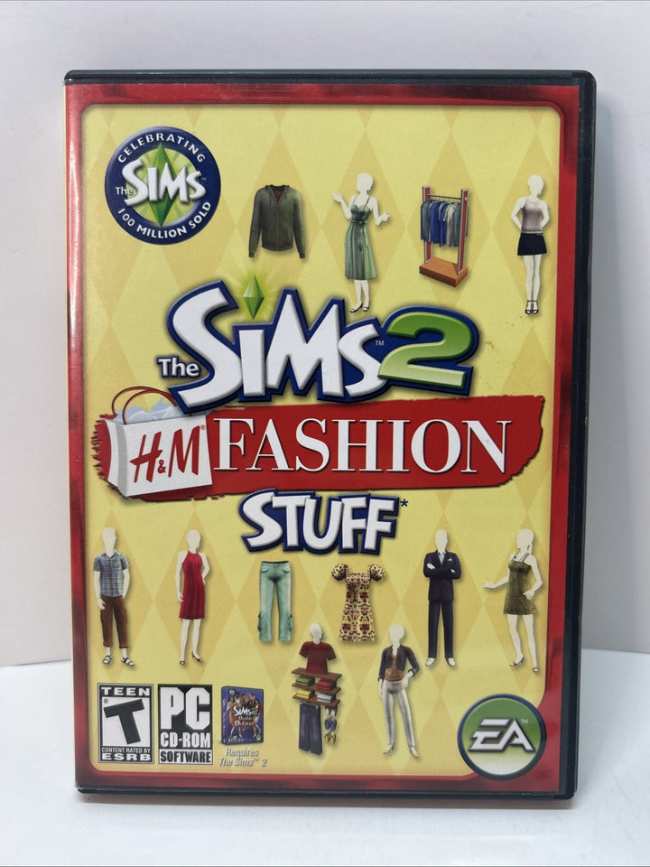 The Sims 2: H&M Fashion Stuff (PC) CD-ROM CIB COMPLETE