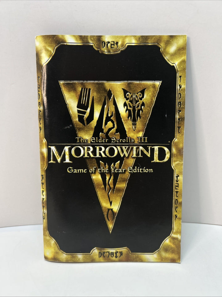 The Elder Scrolls III 3 Morrowind Game of the Year Edition PC  Manual Only