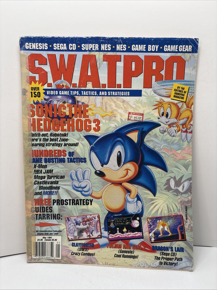 S.W.A.T. Pro #17 May 1994 Sonic The Hedgehog 3 Cover