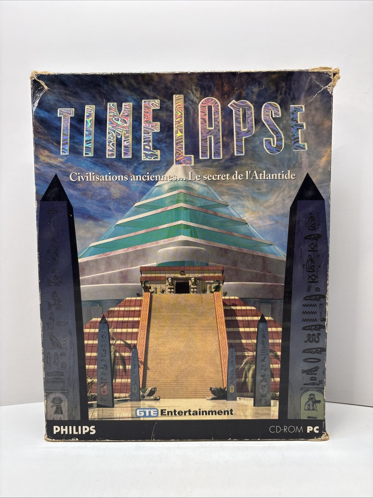 TimeLapse Ancient Civilizations Atlantis Big Box (PC, 1996) French - Damaged Box