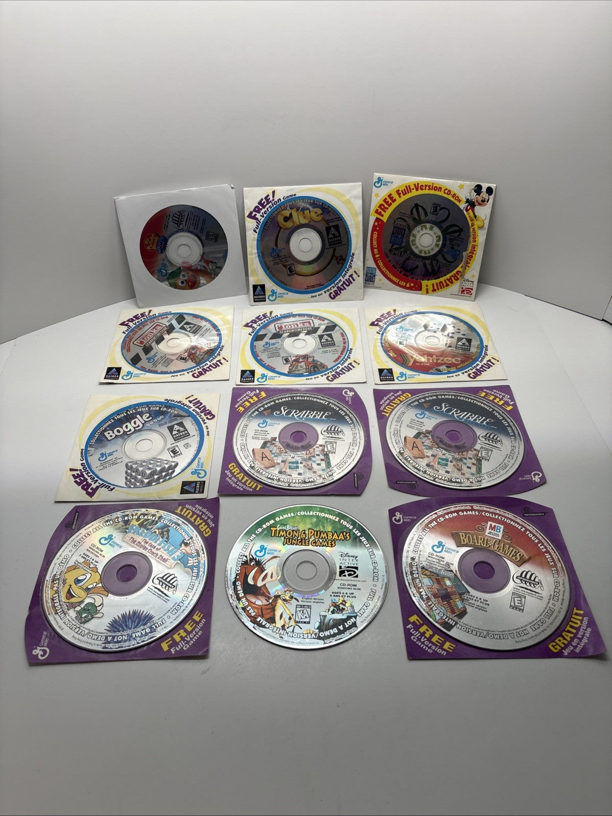 Lot Of 10 Sealed General Mills CD-ROM PC Games (+2 Bonus Not Sealed)