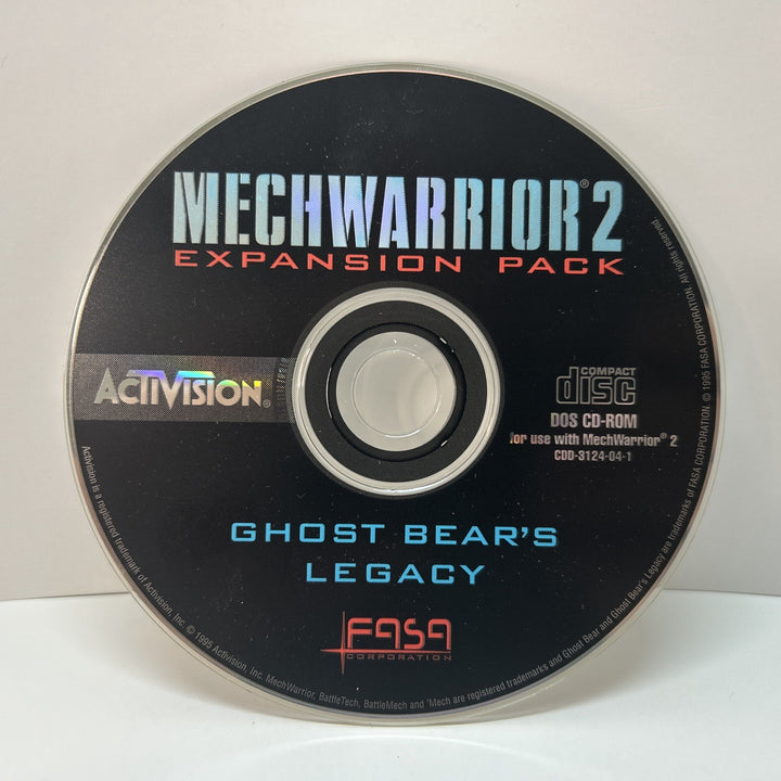 MechWarrior 2: Expansion Pack -- Ghost Bear's Legacy (PC, 1996)  - Disc Only