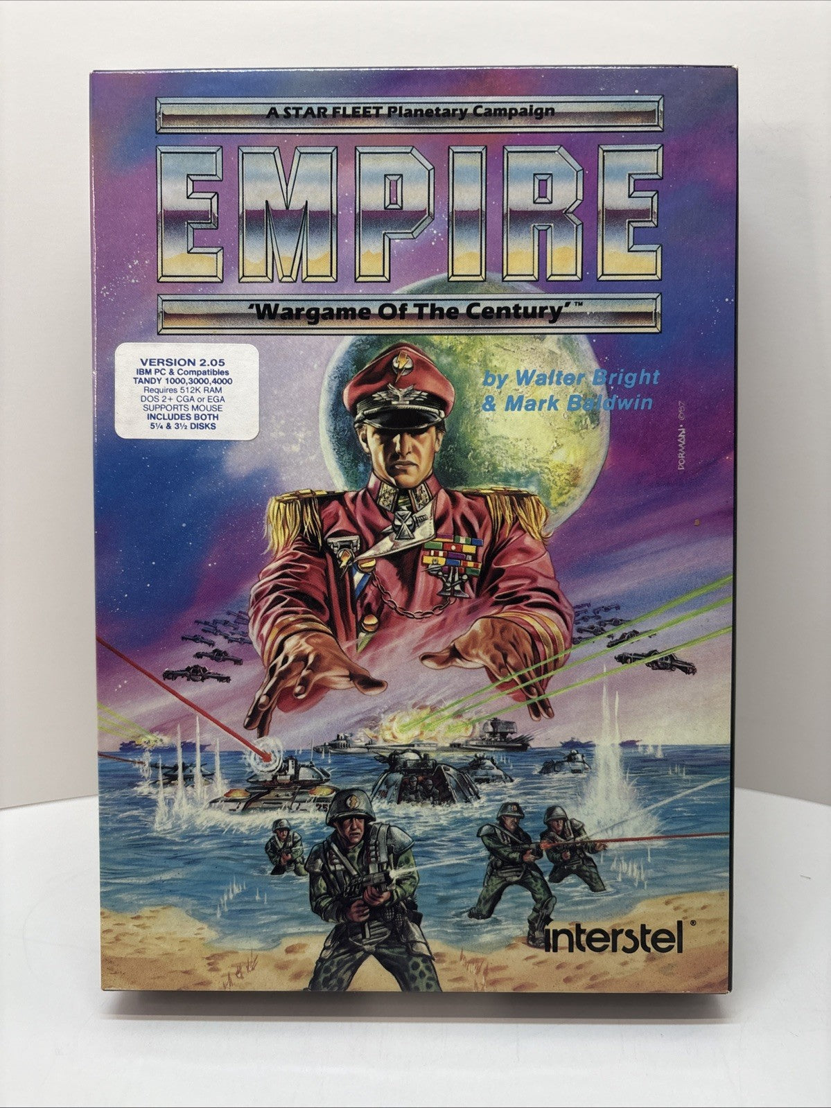 Empire Wargame Of The Century (1987) Interstel Version 2.05 IBM PC Video Game