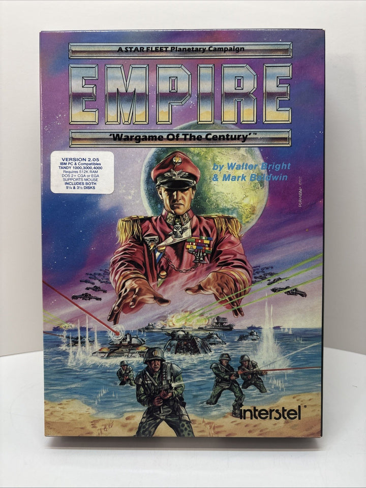 Empire Wargame Of The Century (1987) Interstel Version 2.05 IBM PC Video Game