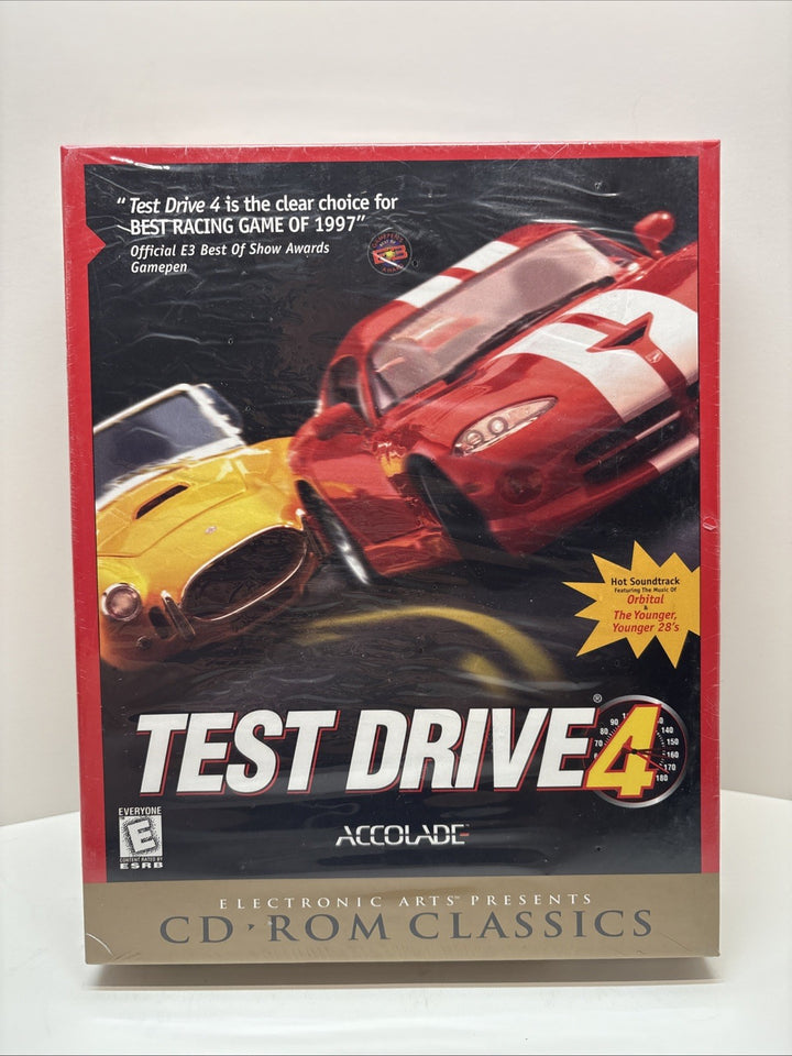 Test Drive 4 (PC CD-ROM, 1998) EA Classics Big Box Game, Brand New Sealed